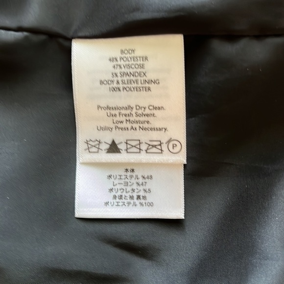 Eddie Bauer Black blazer classic button down front pockets heavy weight size 16 - Picture 13 of 15